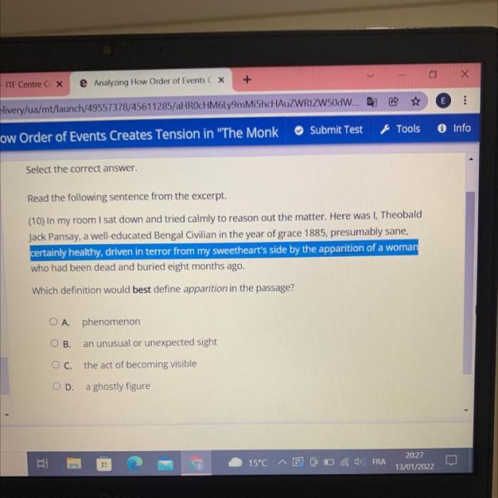 Excerpt question answer use which following paine follows