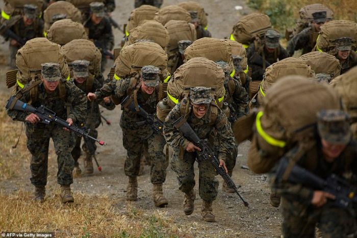 Marine boot camp corps recruits drill instructors meet aiirsource