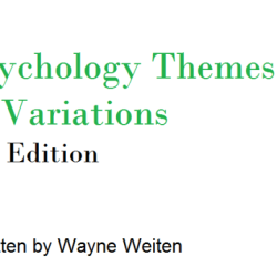 Psychology themes and variations 10th ed