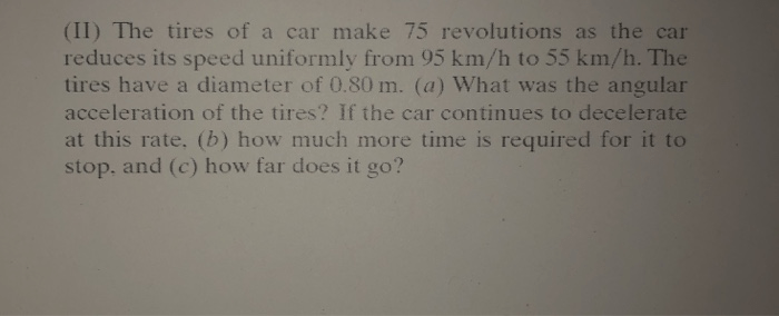 Diameter wheel speed rotation time given determine