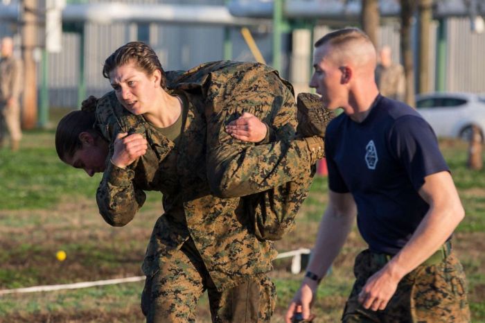 Marine corps boot camp bag receiving inside contraband bs guide first