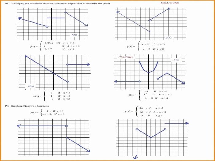 Piecewise functions puzzle answer key